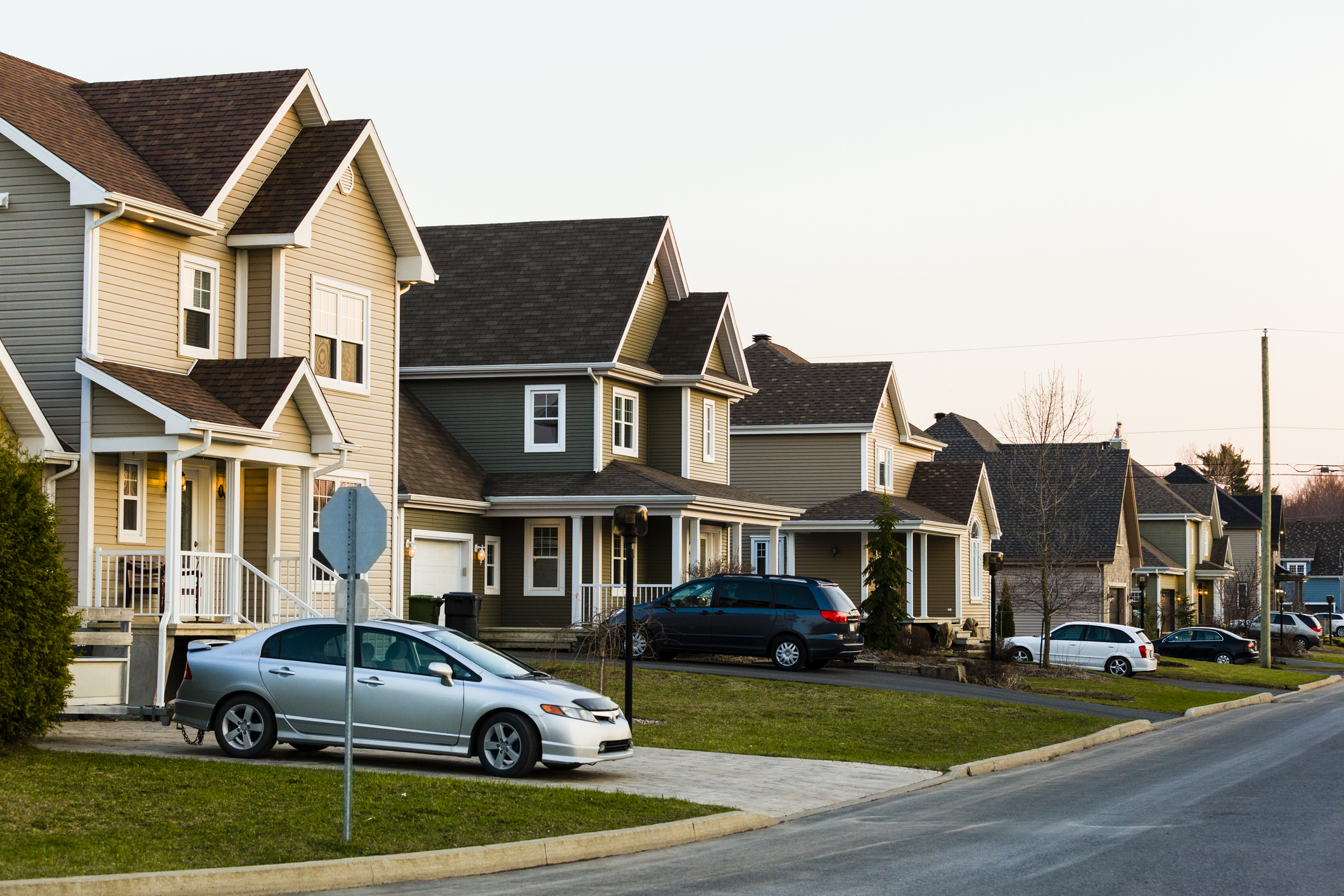 A car parked in a driveway